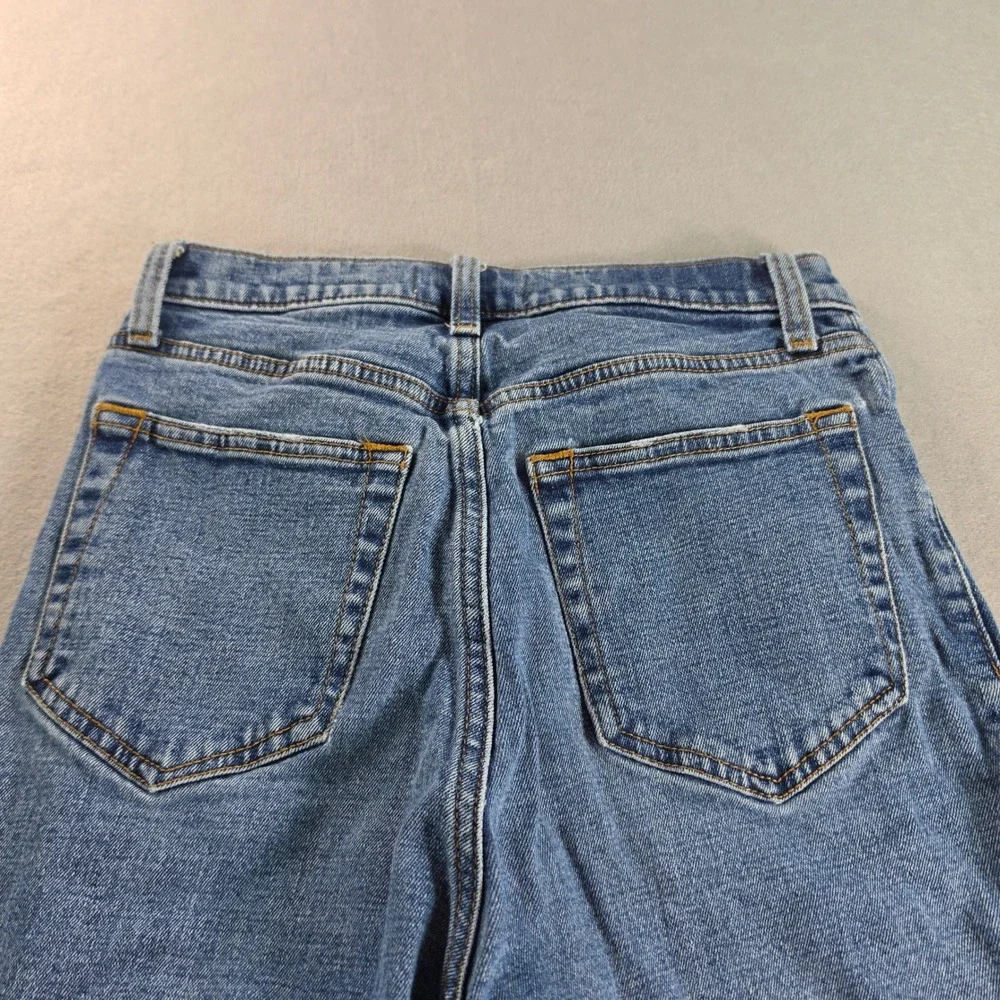 Abercrombie & Fitch Ankle Straight Ultra High Rise Jeans Blue Women 27 4R